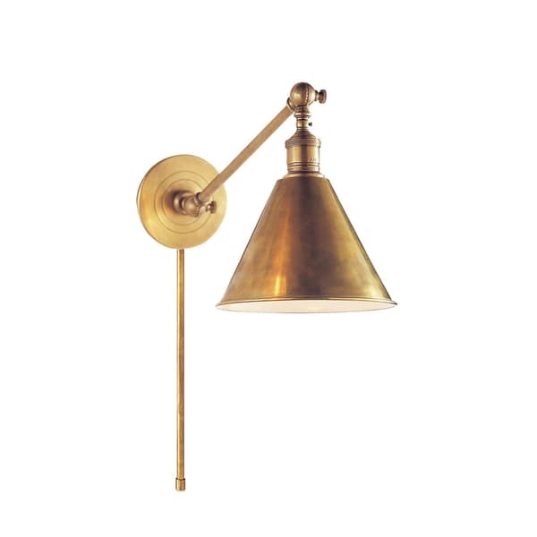 Boston Wall Light Brass, Wall Light, Hand-Rubbed Antique Brass - Andrew Martin - image 1