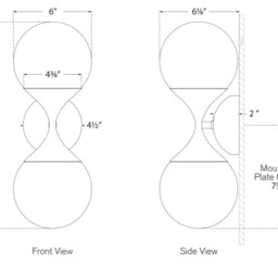 Cristol Double Wall Light Nickel, Wall Light, Polished Nickel - Andrew Martin - thumbnail 2