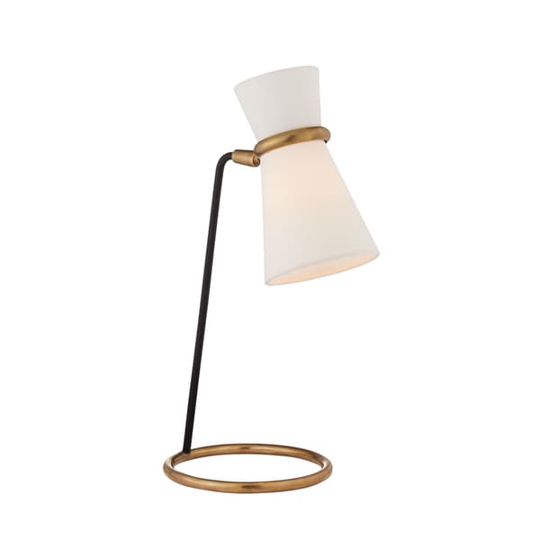 Clarkson Table Lamp Black, Desk Lamp, Antique Brass/Black - Andrew Martin - image 1