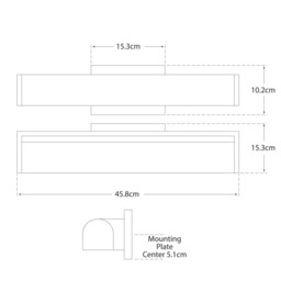 David Wall Light Nickel, Picture Light, Large, Polished Nickel - Andrew Martin - thumbnail 2