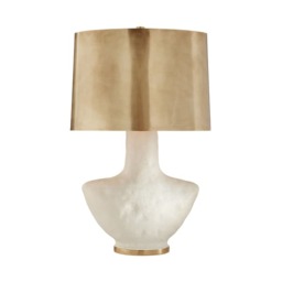 Armato Table Lamp Brass, Table Lamp, Brass/White - Andrew Martin - thumbnail 1