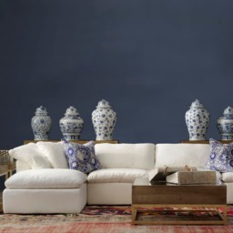 Truman Sofa Junior Custom, Truman Jnr Footstool, Footstool - Andrew Martin - thumbnail 1