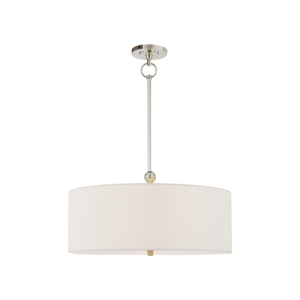 Reed Pendant Nickel, Pendant Light, Polished Nickel - Andrew Martin - image 1