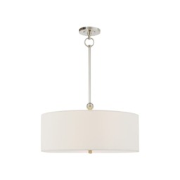 Reed Pendant Nickel, Pendant Light, Polished Nickel - Andrew Martin - thumbnail 1