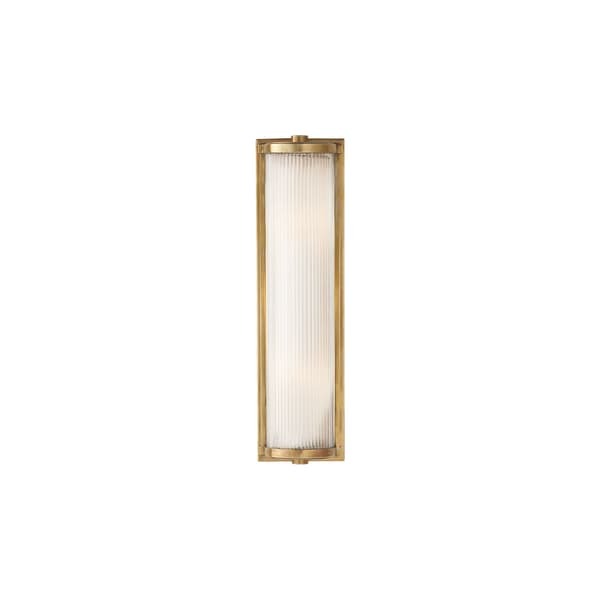 Dresser Wall Light Brass, Wall Light, Long, Hand-Rubbed Antique Brass - Andrew Martin - image 1