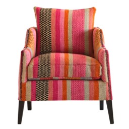 Regal Chair Andean, Armchair, Pink/Orange/Gold - Andrew Martin Wool - thumbnail 2