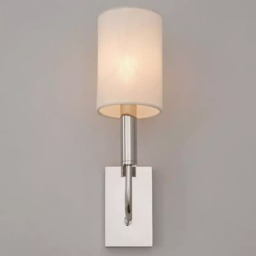 Brianna Single Wall Light Nickel, Wall Light, Polished Nickel - Andrew Martin - thumbnail 2