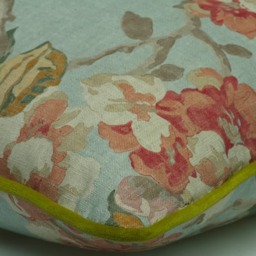 Midsummer Sky, Sustainable Feather, Cushion - Andrew Martin Eco-conscious & Cotton & Cotton Blend & Linen & Linen Blend Floral - thumbnail 2