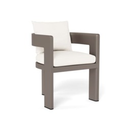 Caicos Dining Chair w/ Arms Taupe, Outdoor Dining Chair - Andrew Martin - thumbnail 1