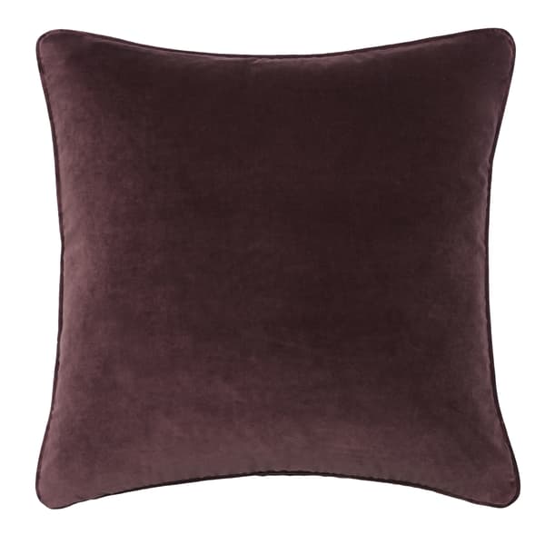 Medici Fig, Sustainable Feather, Cushion - Andrew Martin Eco-conscious & Cotton & Velvet Plain - image 1