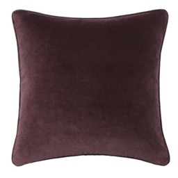 Medici Fig, Sustainable Feather, Cushion - Andrew Martin Eco-conscious & Cotton & Velvet Plain - thumbnail 1