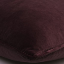 Medici Fig, Sustainable Feather, Cushion - Andrew Martin Eco-conscious & Cotton & Velvet Plain - thumbnail 2