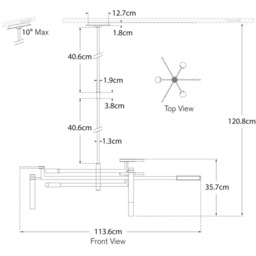 Melange Chandelier Bronze, Chandelier - Andrew Martin - thumbnail 2