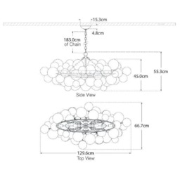 Talia Linear Chandelier Gild, Chandelier, Medium - Andrew Martin - thumbnail 2
