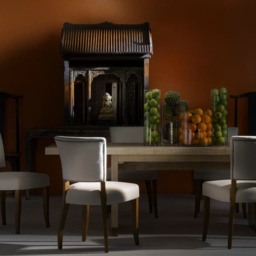 Frank Dining Chair, Chair, Light Neutral - Andrew Martin Linen - thumbnail 2