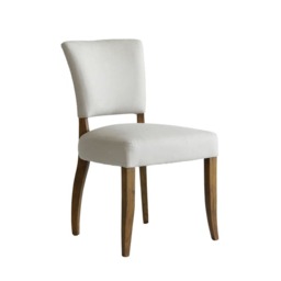 Frank Dining Chair, Chair, Light Neutral - Andrew Martin Linen - thumbnail 1