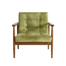 Roman Chair Mossop Moss, Chair - Andrew Martin Velvet - thumbnail 2