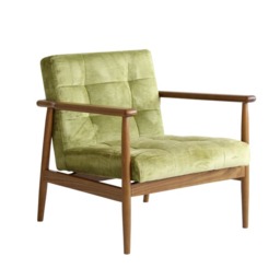 Roman Chair Mossop Moss, Chair - Andrew Martin Velvet - thumbnail 1