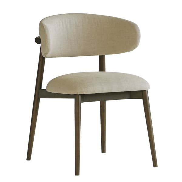 Kitty Dining Chair, Dining Chair, Brown/Dark Neutral - Andrew Martin Linen - image 1