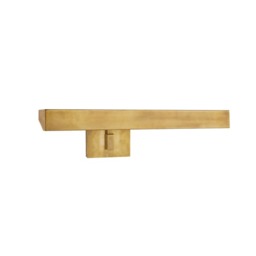 McClain Single Picture Light Brass, Picture Light, Large, Hand-Rubbed Antique Brass - Andrew Martin - thumbnail 1