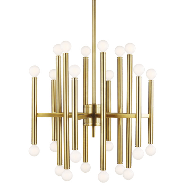 Beckman Chandelier Brass, Burnished Brass - Andrew Martin - image 1