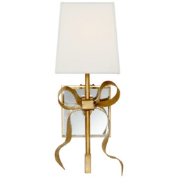 Ellery Wall Light Cream, Wall Light, Soft Brass & Cream Shade - Andrew Martin - thumbnail 1