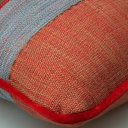 Es Cavalet 3, Sustainable Feather, Cushion, 50cm x 50cm - Andrew Martin Cotton Blend Stripe - thumbnail 2