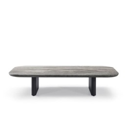 Caicos Coffee Table Slate, Outdoor Coffee Table, Dark Grey - Andrew Martin
