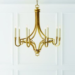Mykonos Chandelier Brass, Antique-Burnished Brass - Andrew Martin - thumbnail 2