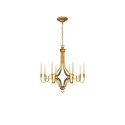 Mykonos Chandelier Brass, Antique-Burnished Brass - Andrew Martin - thumbnail 1