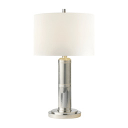 Longacre Table Lamp Nickel, Table Lamp, Tall, Polished Nickel - Andrew Martin - thumbnail 1