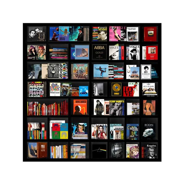 My LIfe In A Nutshell Vol.2 Black, 150cm x 150cm - Andrew Martin