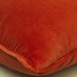 Medici Orange, Sustainable Feather, Cushion - Andrew Martin Eco-conscious & Cotton & Velvet Plain - thumbnail 2
