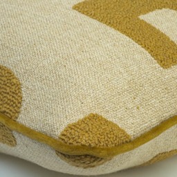 Peru Olive, Sustainable Feather, Cushion, 55cm x 55cm - Andrew Martin Cotton Blend & Linen Blend & Wool Blend Geometric & Weave - thumbnail 2