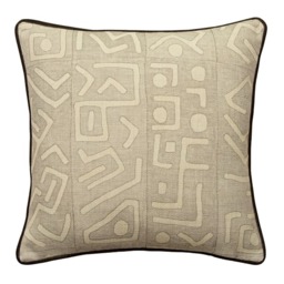 Trojan Smoke Outdoor, Hollowfibre, Cushion, 55cm x 55cm - Andrew Martin Geometric - thumbnail 1