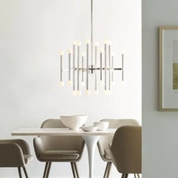 Beckman Chandelier Nickel, Polished Nickel - Andrew Martin - thumbnail 2