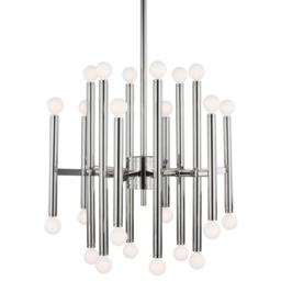 Beckman Chandelier Nickel, Polished Nickel - Andrew Martin - thumbnail 1