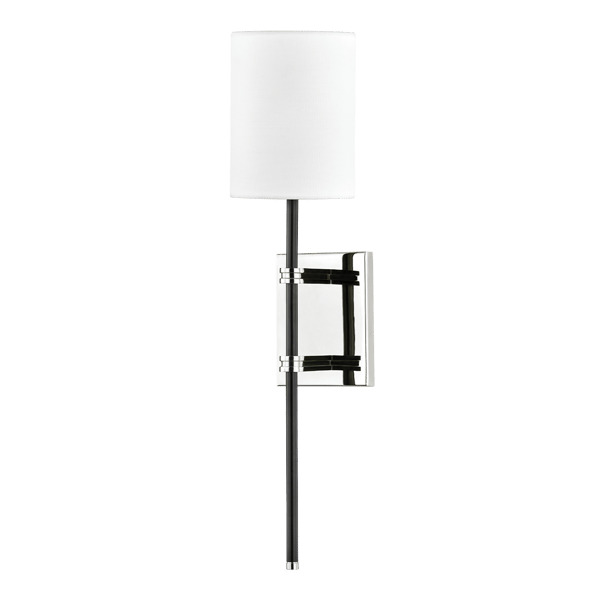 Denise Wall Light Nickel, Wall Light, Polished Nickel/Black - Andrew Martin - image 1