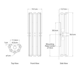 Bonnington Wall Light Nickel, Wall Light, Polished Nickel - Andrew Martin - thumbnail 2