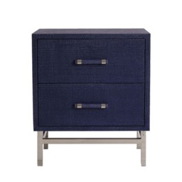 Hesta Bedside Table Blue, Bedside Table - Andrew Martin - thumbnail 1