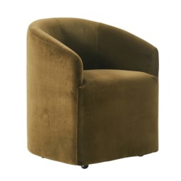 Alto Dining Chair Velvet Olive, Dining/ Arm Chair - Andrew Martin - thumbnail 1
