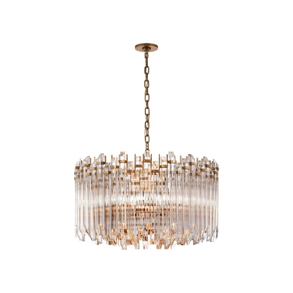 Adele Chandelier Brass, Hand-Rubbed Antique Brass - Andrew Martin - image 1