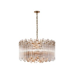 Adele Chandelier Brass, Hand-Rubbed Antique Brass - Andrew Martin - thumbnail 1