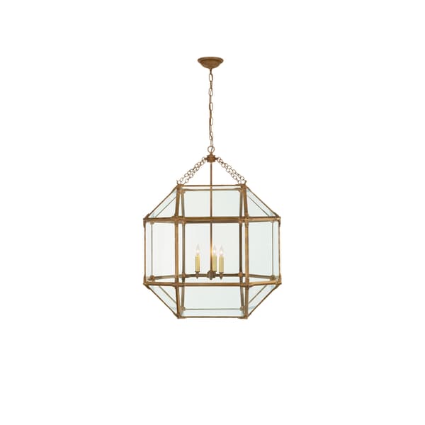 Morris Pendant Iron, Pendant Light, Small, Gilded Iron - Andrew Martin - image 1