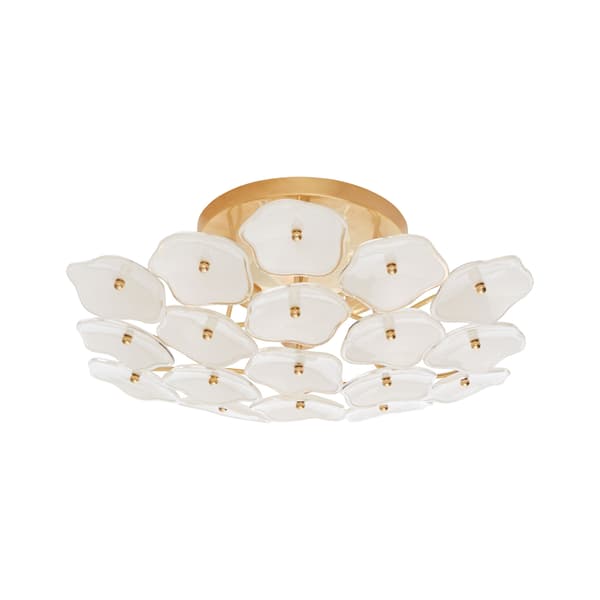 Leighton Flush Brass, Ceiling Light, Soft Brass - Andrew Martin - image 1