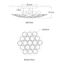 Leighton Flush Brass, Ceiling Light, Soft Brass - Andrew Martin - thumbnail 2