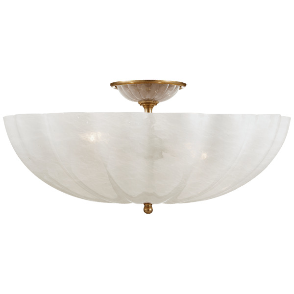 Rosehill Flush Brass, Ceiling Light, Hand-Rubbed Antique Brass - Andrew Martin - image 1