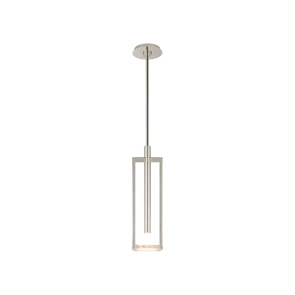 Melange Disc Pendant Nickel, Pendant Light, Small, Polished Nickel - Andrew Martin - image 1