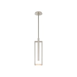Melange Disc Pendant Nickel, Pendant Light, Small, Polished Nickel - Andrew Martin - thumbnail 1