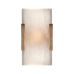 Covet Wide Wall Light Brass, Wall Light, Antique-Burnished Brass - Andrew Martin - thumbnail 1